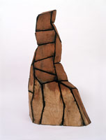 Small Cut Corners Column, 1997 / 
wood / 
18 x 8 1/2 x 5 1/2 in (45.7 x 21.6 x 14 cm) / 
Private collection