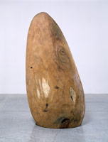 Oak Egg, 1996 / 
oak / 
68 x 32 x 30 in (172.7 x 81.3 x 76.2 cm) / 
