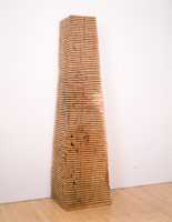 Crack and Warp Column, 1992 / 
beech / 
87 x 19 x 23 in (220.9 x 48.3 x 58.4 cm)