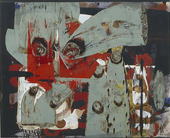 Yagul, 1991 / 
oil, acrylic and shellac on canvas / 
60 x 75 in (152.4 x 190.5 cm) / 
Private collection