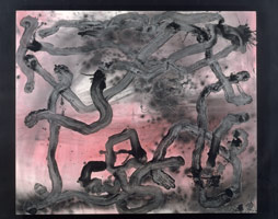 Auged (88.21), 1988 / 
oil and alkyd on canvas / 
5 1/2 x 6 1/2 ft (1.67 x 1.98 m) / 
Private collection