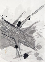 Enrique Martínez Celaya / 
The Wind, 2011 / 
watercolor on paper / 
33 1/4 x 24 1/4 in. (84.5 x 61.6 cm) / 
frame: 36 x 27 in. (91.4 x 68.6 cm)