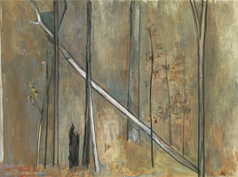 Fred Williams / 
Fallen Tree, 1962  / 
watercolour and gouache on paper  / 
14 3/4 x 19 1/3 in (37.5 x 49.0 cm)