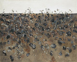 Fred Williams / 
Upwey Landscape, 1965  / 
oil on canvas  / 
58 x 72 in (147.5 x 183.3 cm)