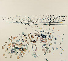 Fred Williams / 
Silver and Grey, 1969  / 
oil on canvas  / 
54 x 60 in (137.2 x 152.3 cm)