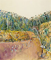 Fred Williams / 
Landscape with Goose I, 1974  / 
oil on canvas  / 
42 x 36 in (106.7 x 91.5 cm)