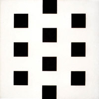 Sanforized, 1967 / oil on linen / 42 x 42 in. (106.68 x 106.68 cm) / Private collection