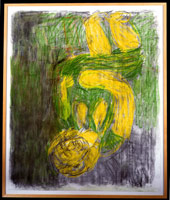 Untitled (26.VI.88), 1988 / 
pastel and charcoal on paper / 
72 1/2 x 60 1/2 in (184.2 x 153.7 cm) (framed) / 
Private collection