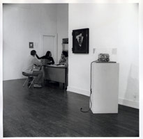 George Herms installation photography, 1976