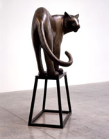 Gwynn Murrill / 
Tiger 1, 2003 / 
bronze / 
39 x 54 x 27 in (99 x 137 x 68 cm)