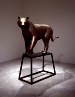 Gwynn Murrill / 
Tiger 3, 2003 / 
bronze / 
48 x 91 x 23 in (122 x 230 x 58 cm)