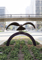 Gwynn Murrill<br>
Big Flying Eagle, 2011 - 2012<br>
bronze<br>
46 x 120 x 76 in. (116.8 x 304.8 x 193 cm)