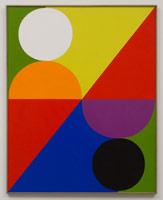 Frederick Hammersley / 
Half whole, 1959 / 
oil on linen / 
50 x 40 in. (127 x 101.6 cm)