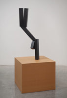 Joel Shapiro / 
untitled, 2005 - 2006 / 
      wood and casein / 
      49 x 19 x 7 1/2 in (124.5 x 48.3 x 19.1 cm)