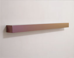 Ah-Ay-Ah, 2000 / 
lacquer, polyester resin, fiberglass on plywood / 
4 1/2 x 72 x 5 1/2 in (11.4 x 182.9 x 14 cm) / 
Private collection