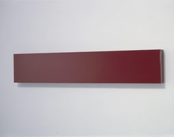 Sirius, 2003 / 
lacquer, resin, fiberglass, plywood / 
17 x 92 x 4 3/4 in (43.2 x 233.7 x 12.1 cm) / 
Private collection