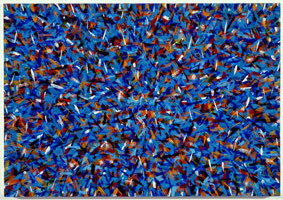 Universe: Voice, 1993 / 
oil on canvas / 
32 x 46 in (81.3 x 116.8 cm) / 
Private collection