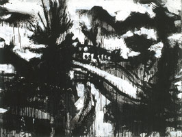 Landscape No. 186, 1993 / 
ink, gouache, acrylic on canvas / 
36 x 48 in (91.4 x 121.9 cm) / 