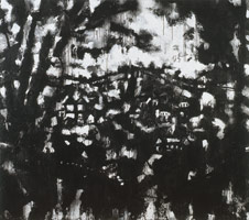 Landscape No. 153, 1993 / 
ink, gouache, acrylic on canvas / 
84 x 96 in (213.4 x 243.8 cm) / 
Private collection