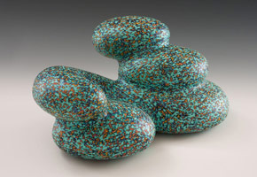 Ken Price / 
Zia, 2009 / 
      acrylic on fired ceramic  / 
      6 x 13 x 9 in. (15.2 x 33 x 22.9 cm)