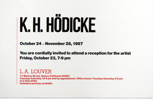K.H. Hodicke announcement, 1987