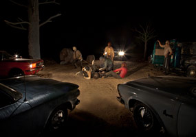 Five Car Stud installation<BR>Los Angeles County Museum of Art<BR><BR>photo credit: Tom Vinetz