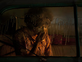 Five Car Stud installation<BR>Los Angeles County Museum of Art<BR><BR>photo credit: Tom Vinetz