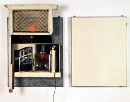 Edward & Nancy Reddin Kienholz / 
Drawing for the Hoerengracht No. 8, 1985 / 
mixed media assemblage / 
49 x 58 1/2 x 6 in. (125 x 149 x 15 cm)