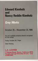 Edward and Nancy Reddin Kienholz announcement, 1986