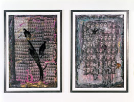 The Mispossessed, 1988 / 
mixed media on paper / 
each 50 x 35 1/4 in (127 x 89.53 cm)