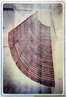 Loren Madsen / Wall Piece, 1978 / brick and wire / 35 x 5 x 8 ft (10.67 x 1.52 x 2.44 m)