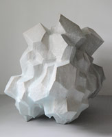 Matt Wedel / 
rock, 2010 / 
fired clay and glaze / 
37 x 37 x 28 in. (94 x 94 x 71.1 cm) / 
(Inv# MWe10-23)
