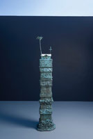 Michael C. McMillen / 
Time Tower, 1995 / 
cast bronze / 
81 1/2 x 17 x 16 in. (207 x 43.2 x 40.6 cm) / 
Edition of 5