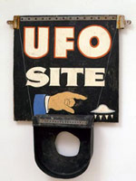 Michael C. McMillen / 
UFO Site, 2004 / 
mixed media / 
34 x 21 x 5 in. (86.36 x 53.34 x 12.7 cm)