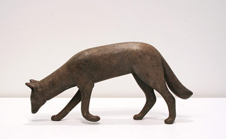 Gwynn Murrill / 
Coyote I Maquette 6, 2008 / 
Bronze / 
4.5 x 9.75 x 2 in (11.4 x 24.8 x 5.1 cm) / 
Edition 6/6