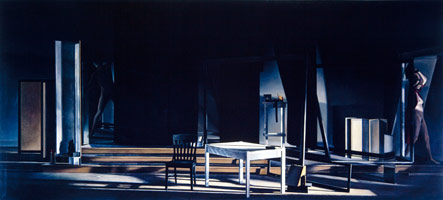 Richard Shaffer / 
Das Ereignis, 1981 - 83 / 
oil on canvas / 
11 1/2 x 25 feet (3.50 x 7.62 m)