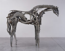 Deborah Butterfield<BR>
Monekana, 2001<BR>
unique cast bronze<BR>
97 x 130 x 60 in (246.4 x 330 x 152.4 cm)<BR>
Private collection
