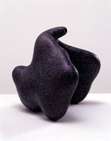 Ken Price / 
Kryptonite, 2001 / 
acrylic on fired ceramic / 
4 3/4 x 17 1/2 x 17 1/2 in (12.1 x 44.5 x 44.5 cm)