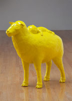 Matt Wedel / 
sheep, 2010 / 
      fired clay and glaze / 
      35 x 37 x 18 in. (88.9 x 94 x 45.7 cm)