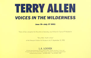 Terry Allen announcement, 1993
