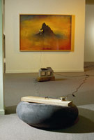 Shiprock (from Voices in the Wilderness), 1992 / 
mixed media installation / 
49 x 73 x 5 in (124.46 x 185.42 x 12.7 cm)
