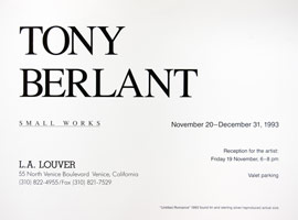 Tony Berlant announcement, 1993 