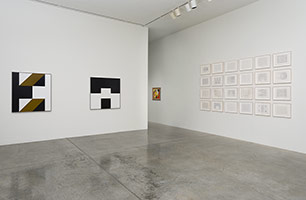 Installation photography, Frederick Hammersley: Paintings and Works on Paper