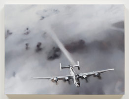 Rebecca Campbell / 
Bomber, 2013 / 
oil on board / 
18 x 24 in. (45.7 x 61 cm)