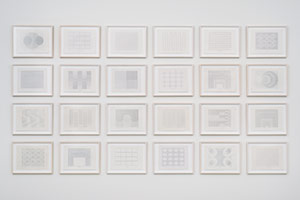 Installation photography, Frederick Hammersley: Paintings and Works on Paper