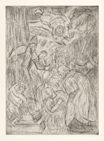 From Veronese: The Consecration of Saint Nicholas - No 2, 1990  / 
        etching  / 
        29 7/8 x 22 1/2 in (75.5 x 57 cm)