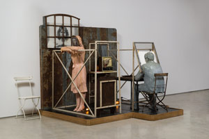 Edward & Nancy Reddin Kienholz / 
Bout Round Eleven, 1982 / 
mixed media assemblage / 
90 x 97 x 92 in. (228.6 246.4 x 233.7 cm)