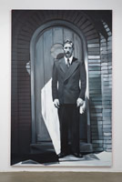 Rebecca Campbell / 
Readymade, 2014 / 
oil on canvas / 
108 x 69 1/2 in. (274.3 x 176.5 cm)