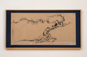 Chen Man / 
Magic Snow Fluttering Gourd, 2013 / 
Chinese ink on paper (hanging scroll) / 
26 x 52 3/4 in. (66 x 134 cm)