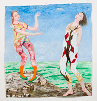 Charles Garabedian / 
Clytemnestra & Iphigenia / 
acrylic on paper / 
68 3/4 x 74 in. (174.6 x 188 cm)